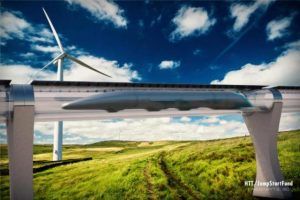 Cápsula de pasajeros del Hyperloop