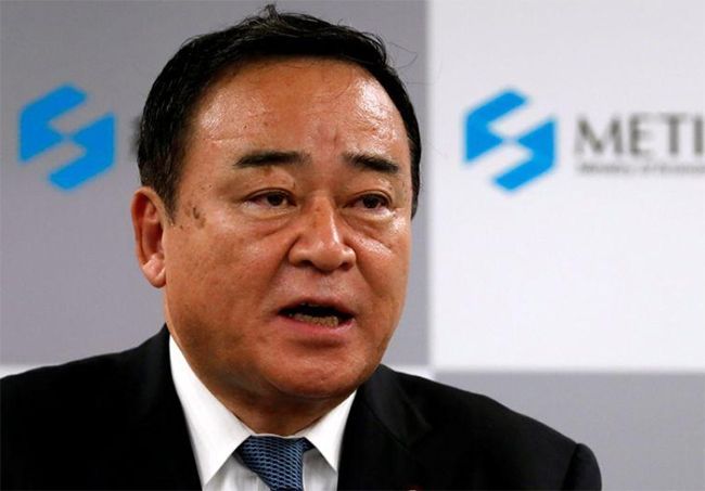 Ministro de Economía, Comercio e Industria de Japón, Hiroshi Kajiyama. Foto: Reuters.