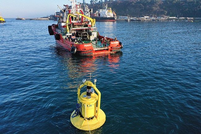 Convertidor de energía de olas. EGP Chile.