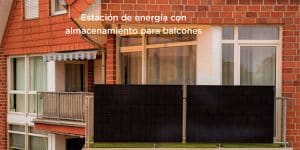 Solución de energía solar para balcones